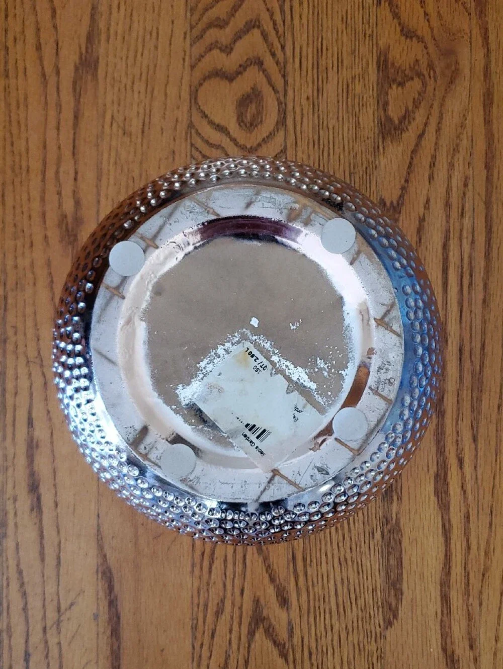 Decorative Textured Metallic Bowl - Rose Gold Finish